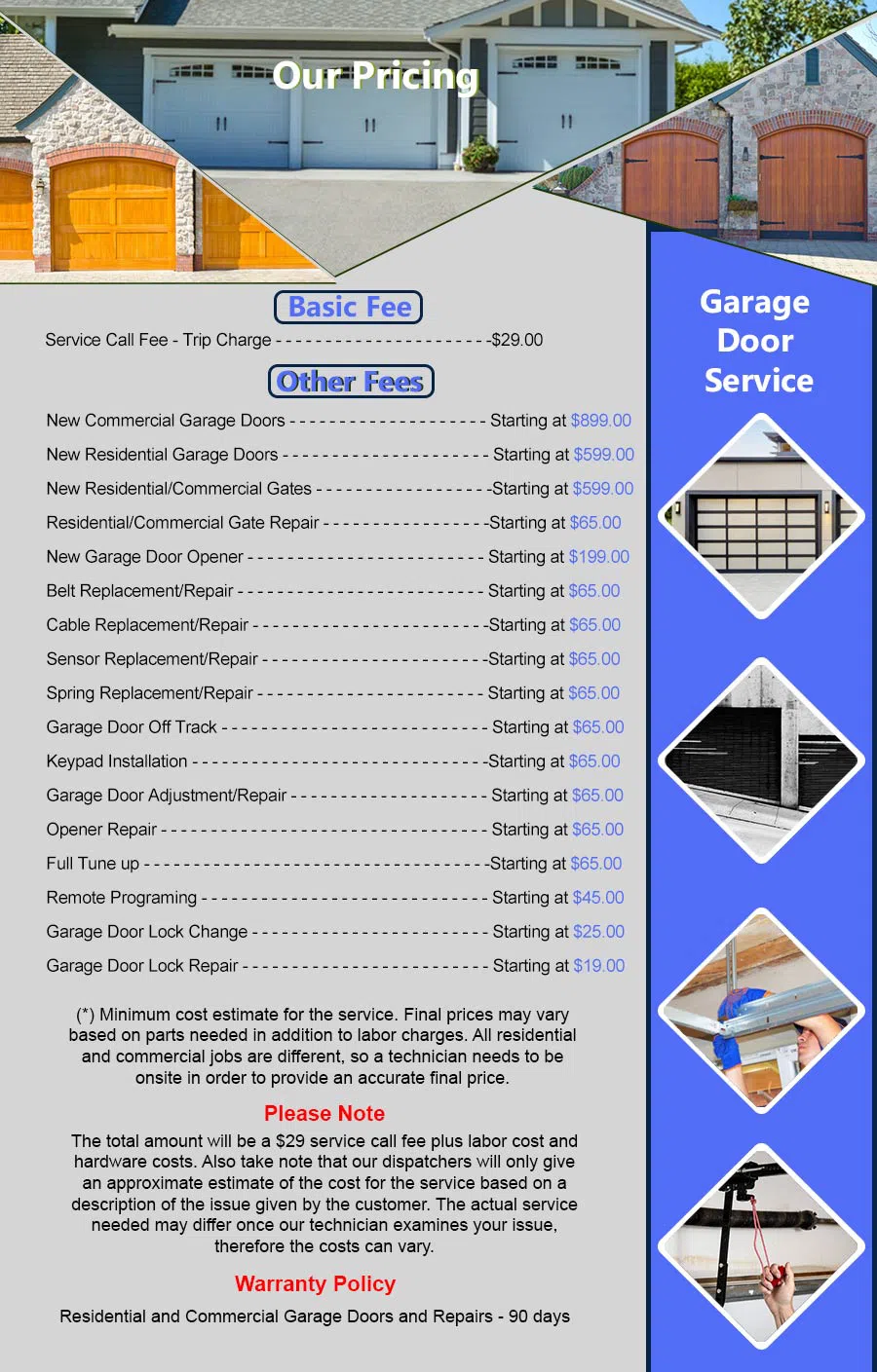 Metro Garage Door Service Phoenix, AZ 855-216-7623